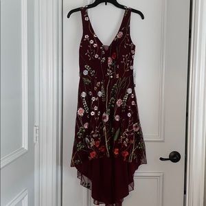 Maroon Semi Formal High Low Dress (never worn)